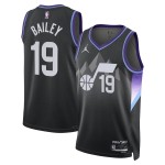 Maillot NBA Utah Jazz Ace Bailey Jordan 2025-26 Statement Edition Noir Swingman - Homme